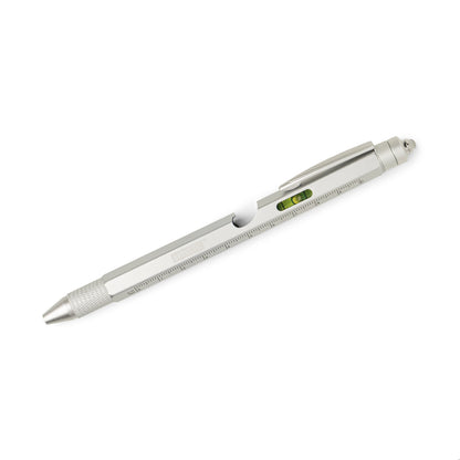 silver Level Up 9-In-1 Project Pen shown on a white background