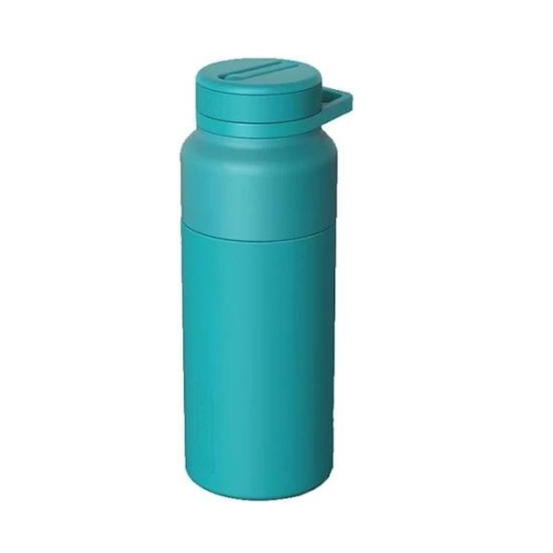 teal colored brumate rotera water bottle with twist top straw