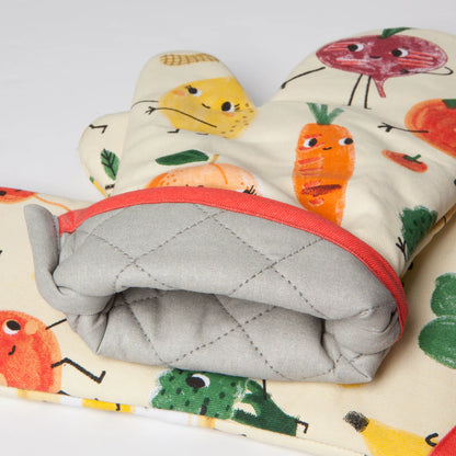 mitt partially rolled up showing interior lining