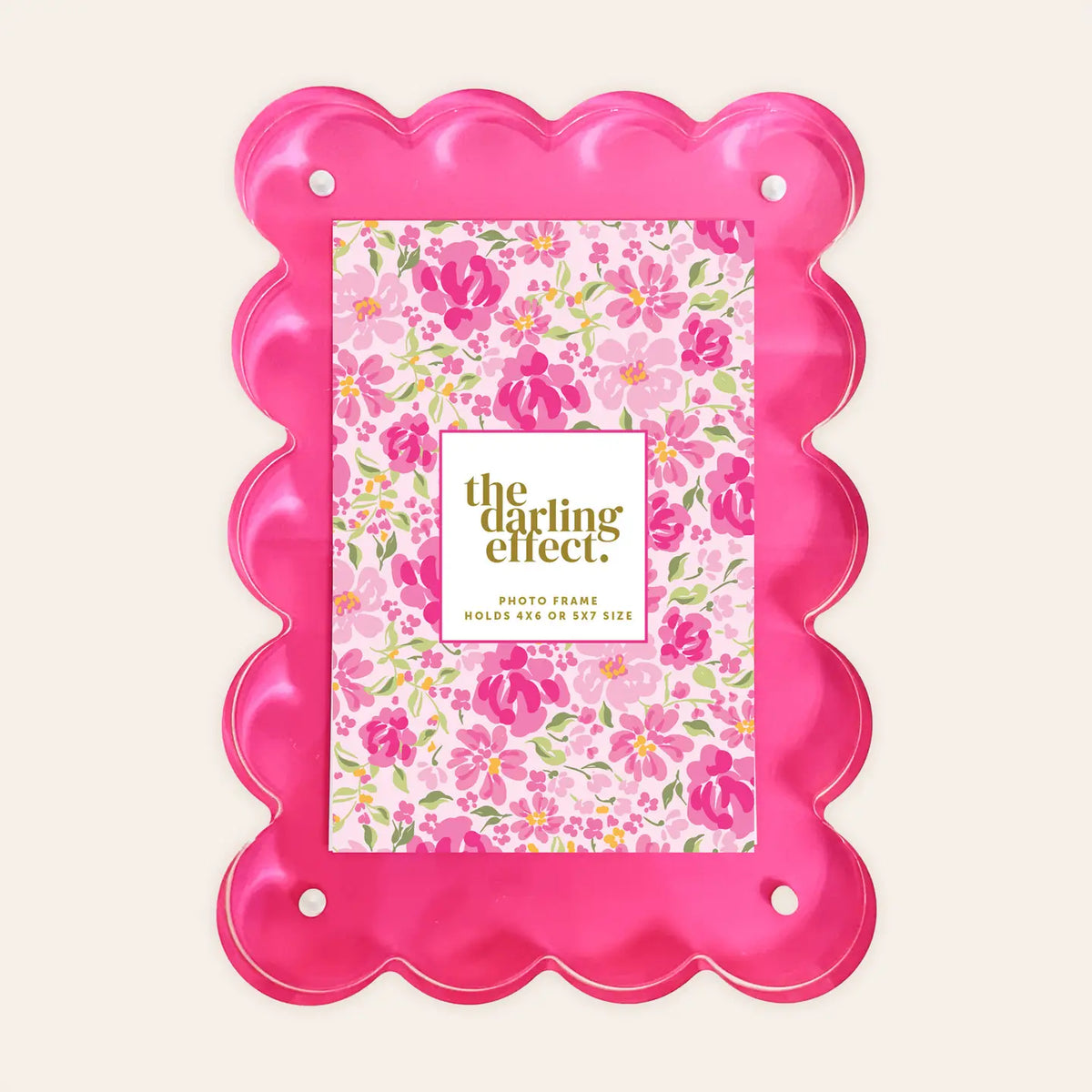 Pink Rectangular Frame The Darling Effect - Rectangle Acrylic Frame, Hot Pink – Kitchen Store ...