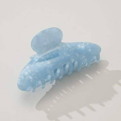 pale blue marbled claw clip