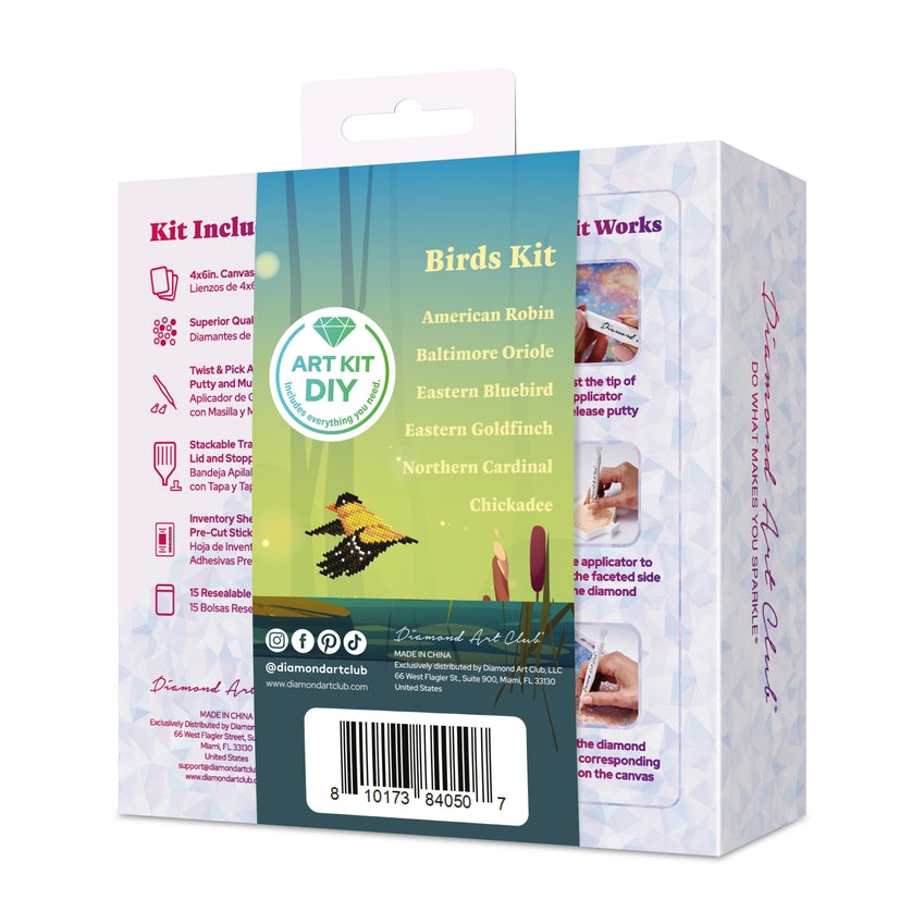 back of the mini dazzle boxed kit