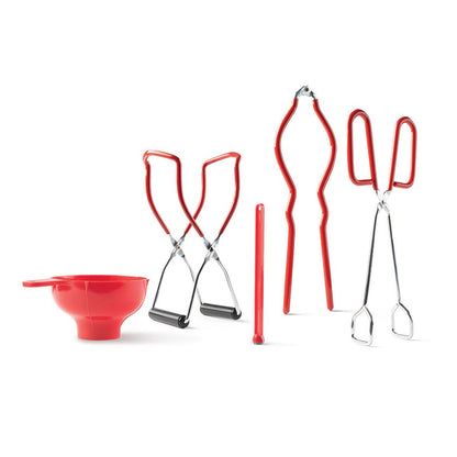 5 piece baking and canning set on a white background.