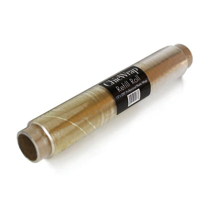 plastic wrap refill roll shown on a white background