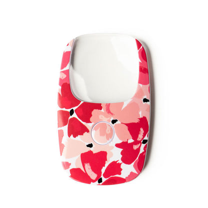 pink floral Sweet Escape OptiCard LED Pocket Magnifier displayed against a white background