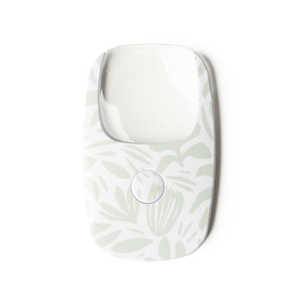 gray floral Sweet Escape OptiCard LED Pocket Magnifier displayed against a white background