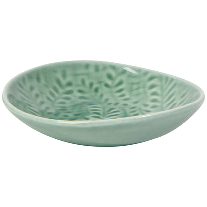 side view of the spruce colored opus dish