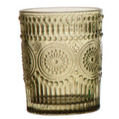 olive colored glass