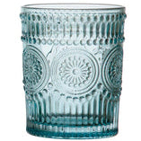 teal colored glass