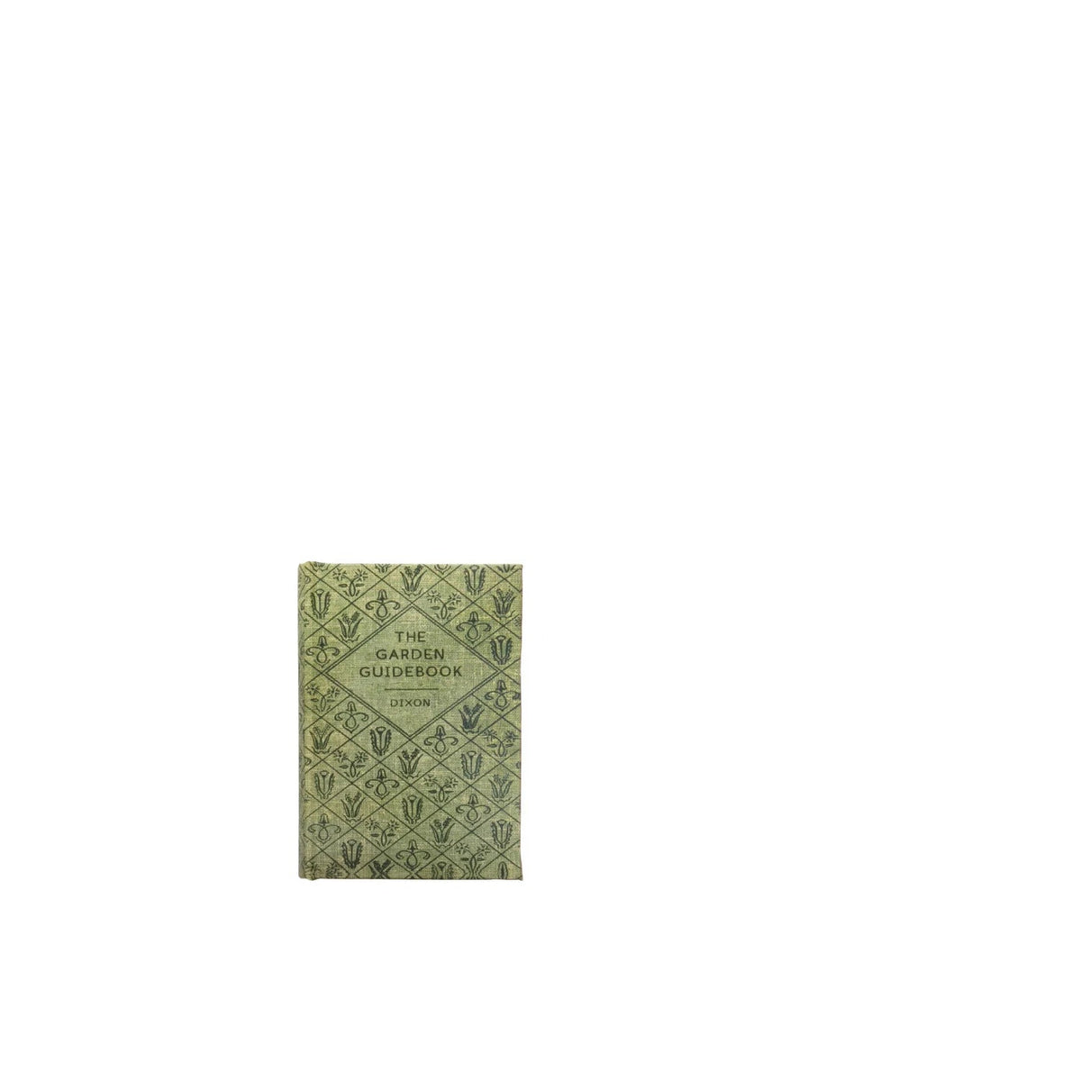 green book box titled 'the garden guidebook' with a botanical design on the cover