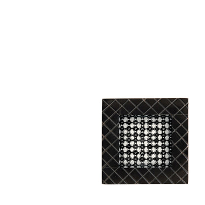small black square frame with grid pattern