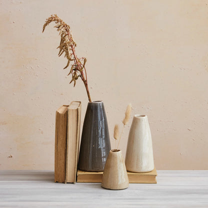 Creative Co-op - Terracotta Neutral Crackle Vase