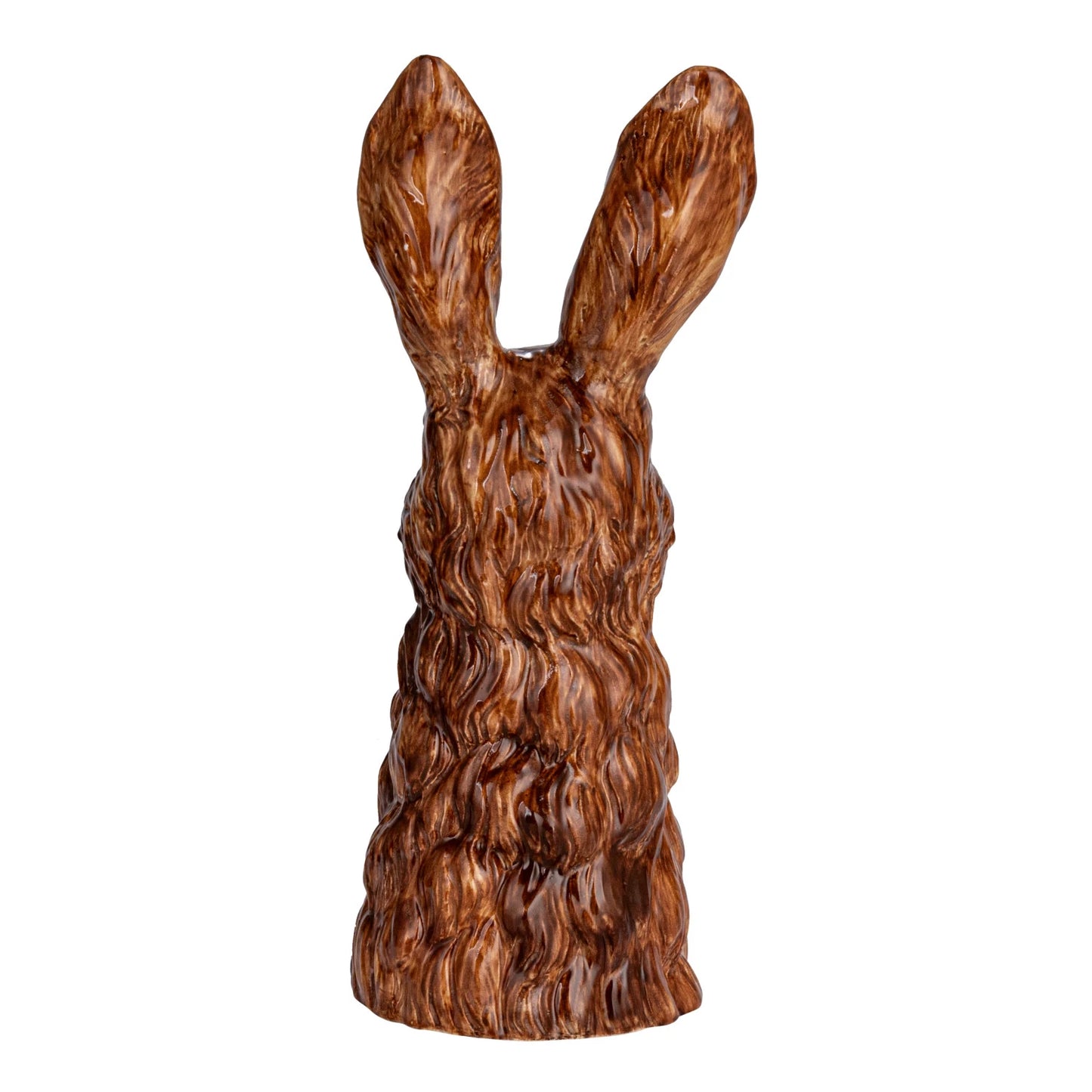 back view of ceramic rabbit vase