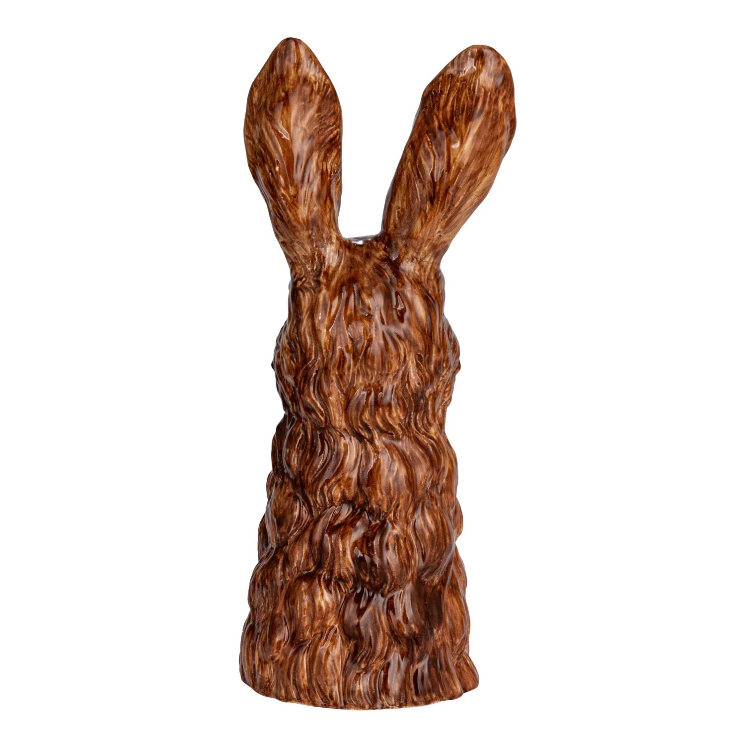back view of ceramic rabbit vase