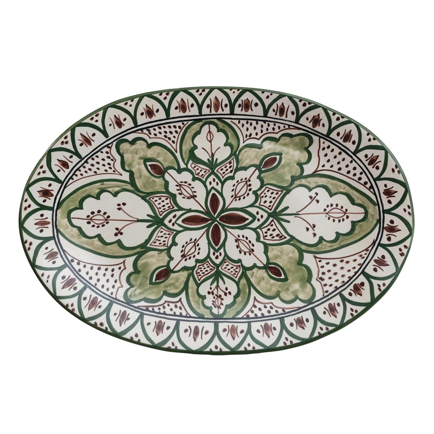 top view of botanical platter.