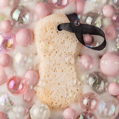 Sweet Grace Body Wash Soap Sponge arranged with bubbles