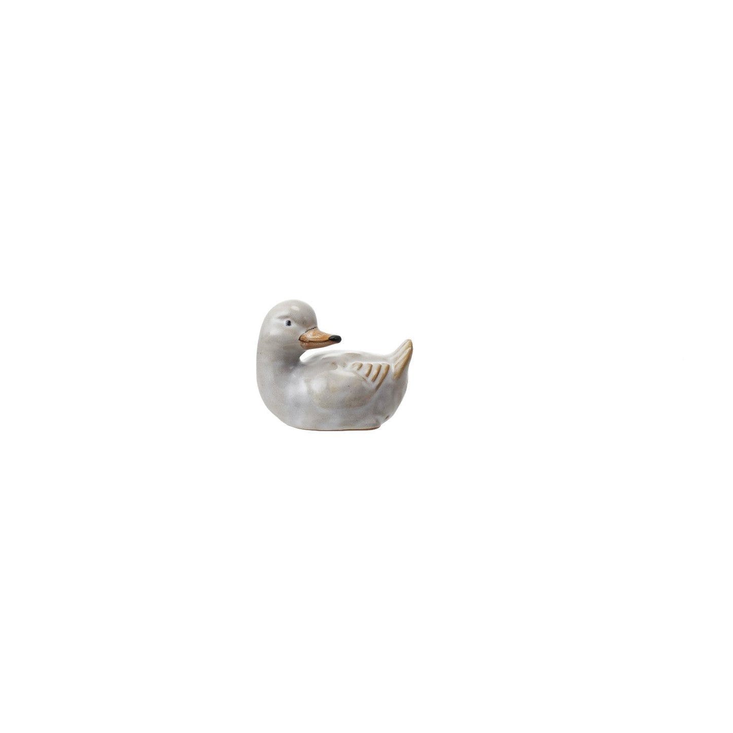 closed beak stoneware duckling