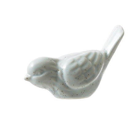 ceramic pale blue bird figurine