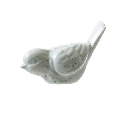 ceramic pale blue bird figurine