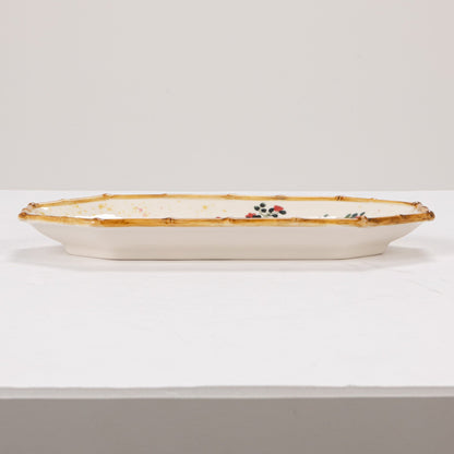 Creative Co-op - Bamboo Edge Stoneware Dish