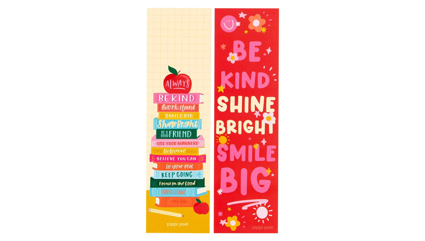Affirmations Book Stack Bookmark Set shown on a white background