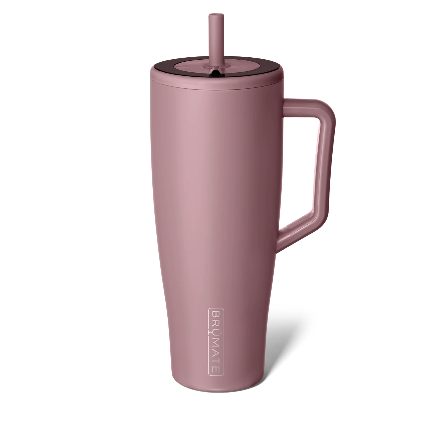 rose taupe era tumbler on a white background