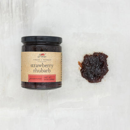 jar of Strawberry Rhubarb Preserves