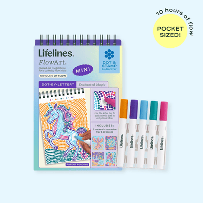 FlowArt Mini, Enchanted Magic on a blue background