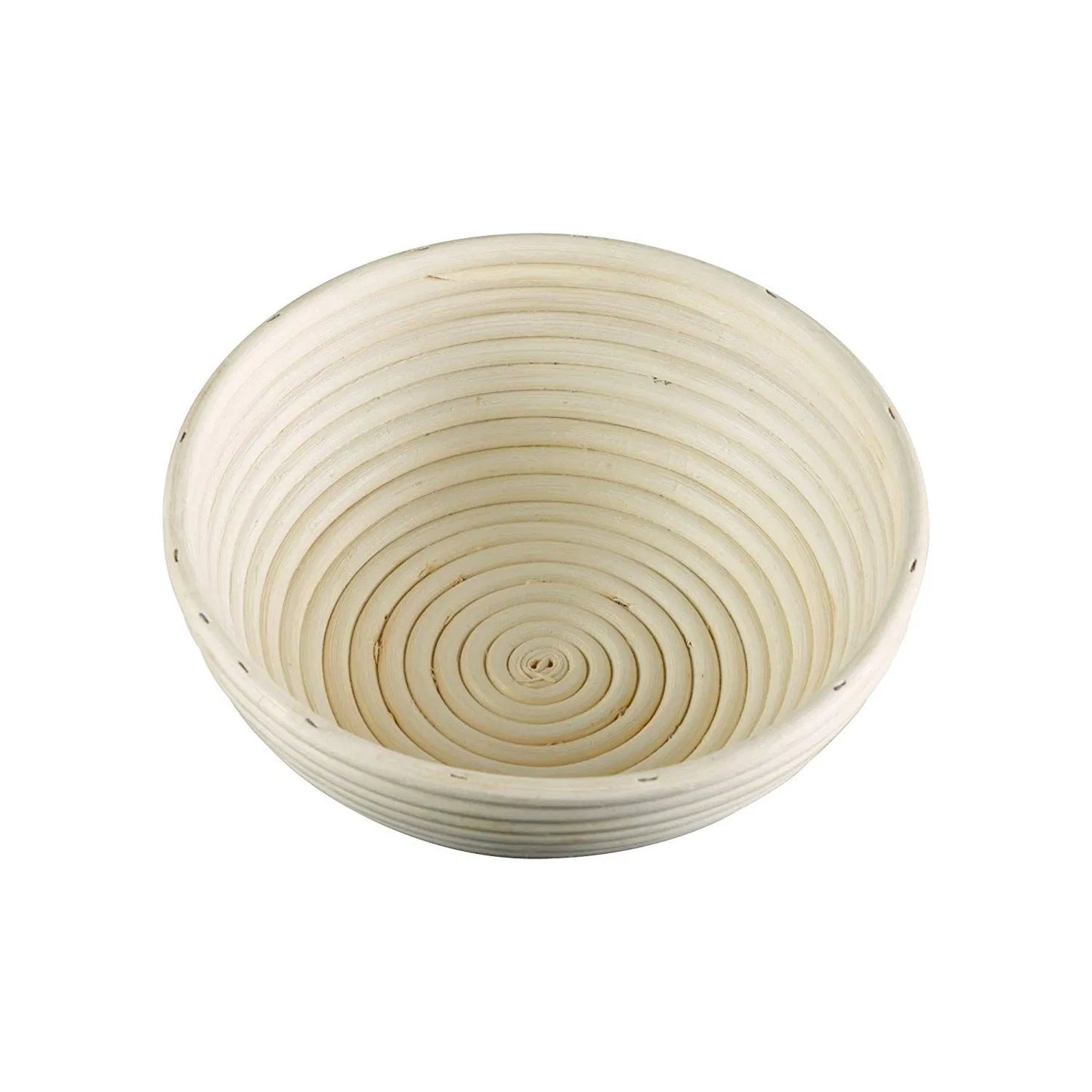 8 inch dough basket on a white background.