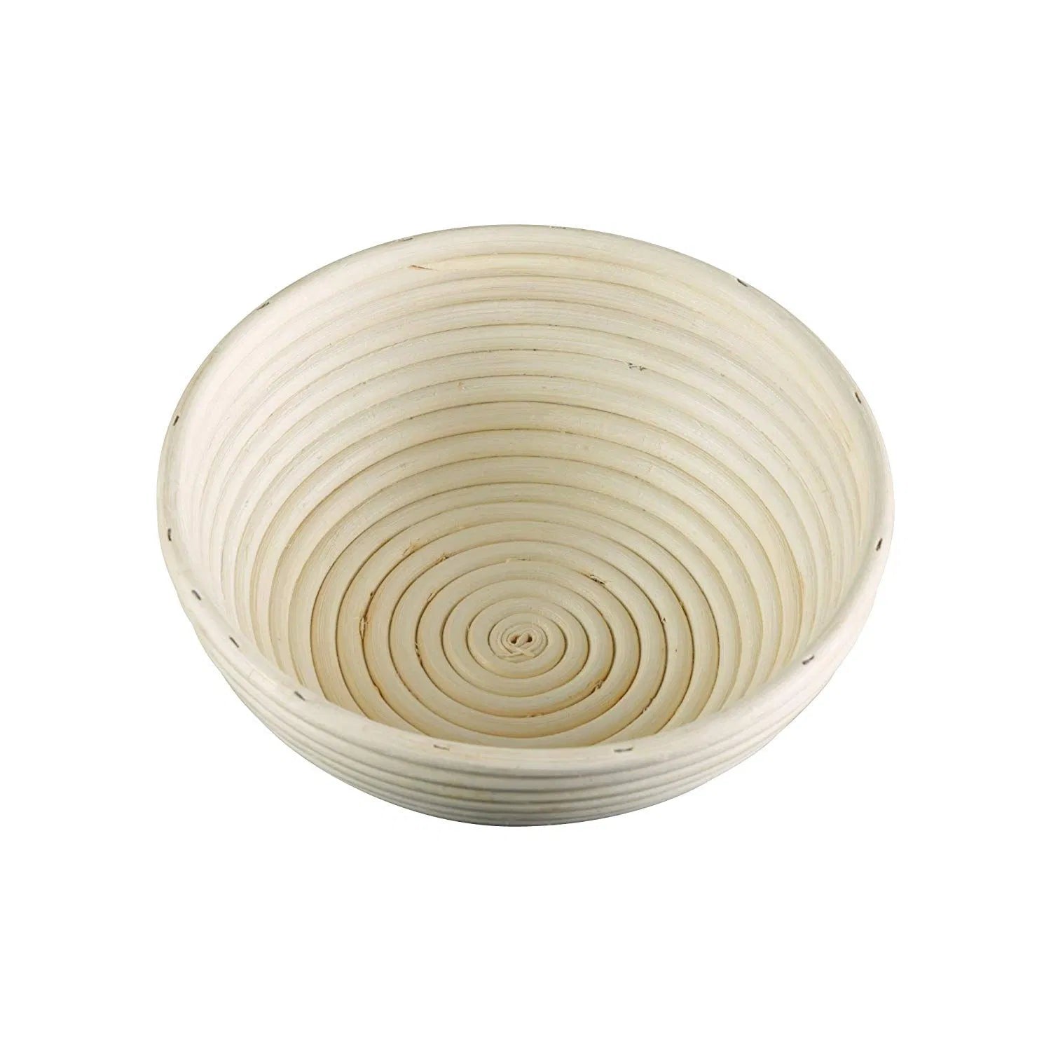 8 inch dough basket on a white background.