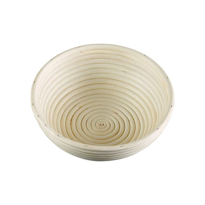 8 inch dough basket on a white background.