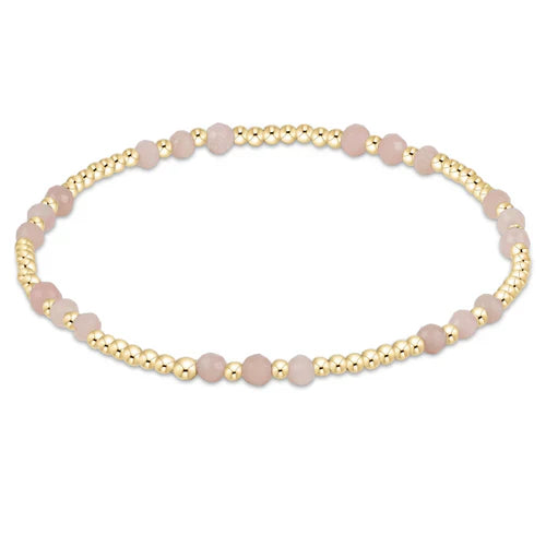 enewton Joy Gem 3mm Bracelet in Pink Opal against a white background