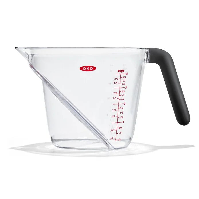 Good Grips Angled Measuring Cup shown on a white background