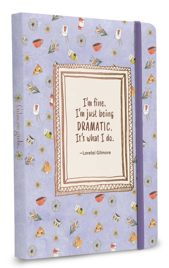 light purple notebook cover with tan quote block and brown text