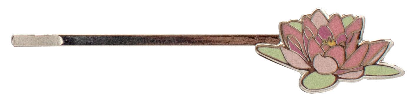 pink flower hair pin