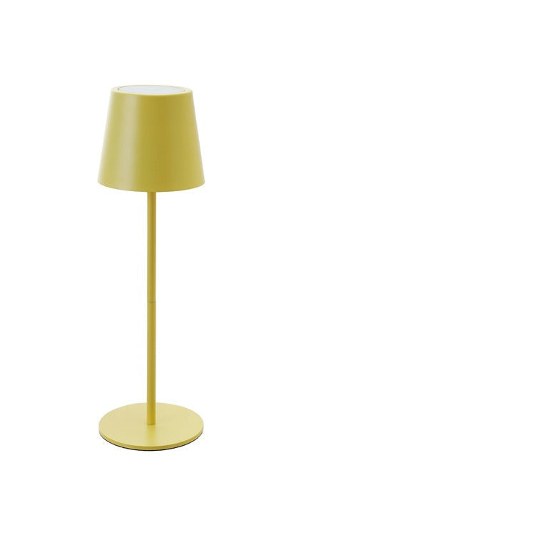 yellow desk lamp shown on a white background