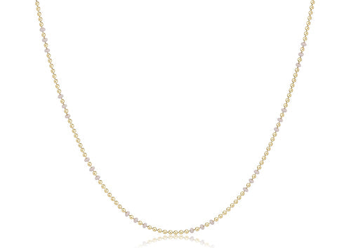 15" choker necklace hope joy in off-white