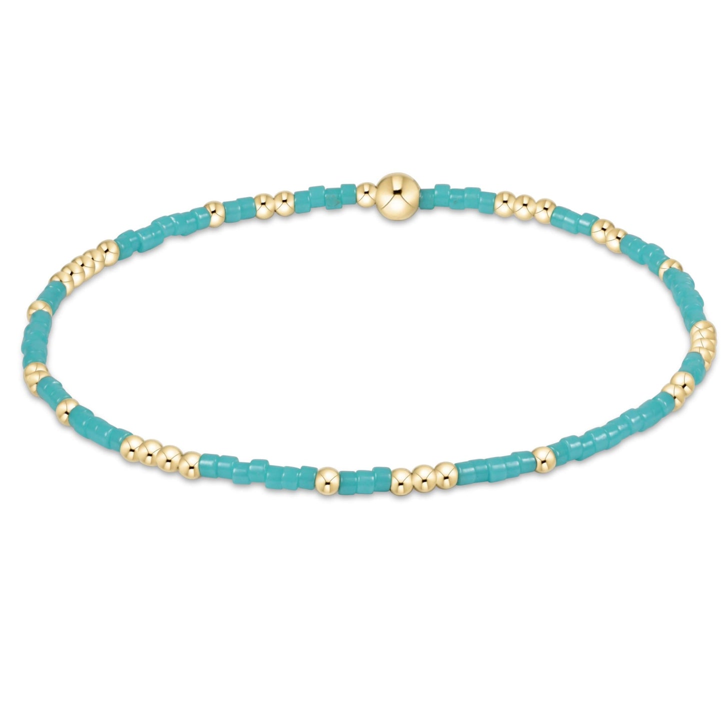 Hope Unwritten Bracelet, Turquoise and gold beads