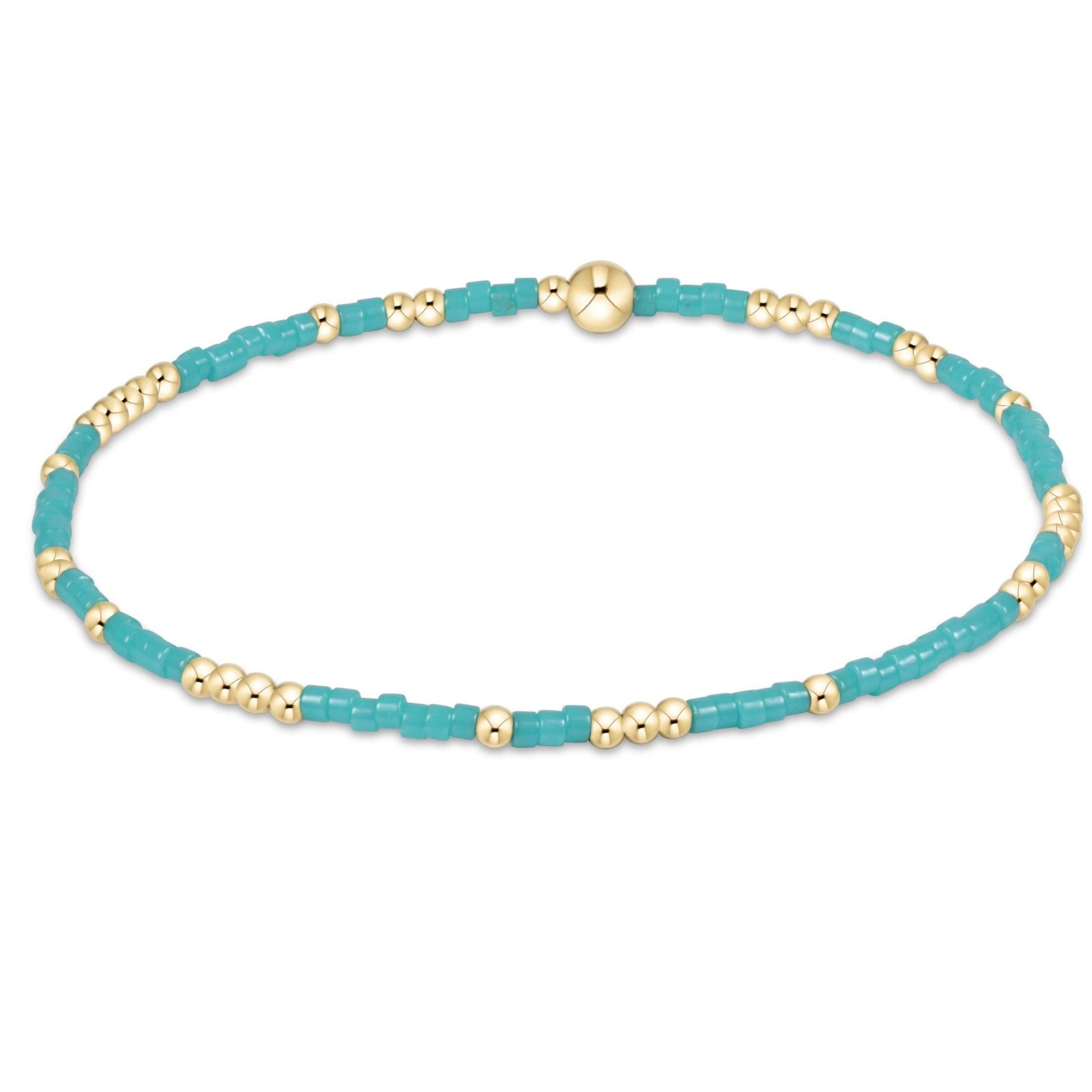Hope Unwritten Bracelet, Turquoise and gold beads