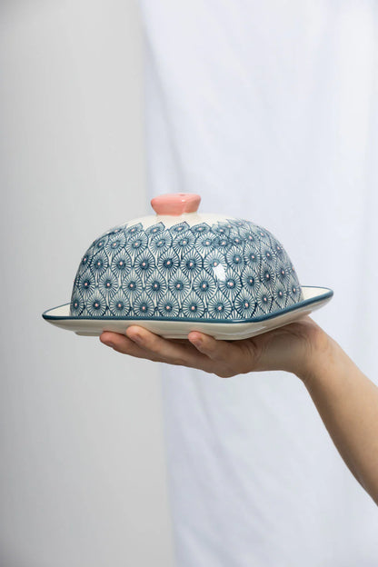 handing holding Butter Dish