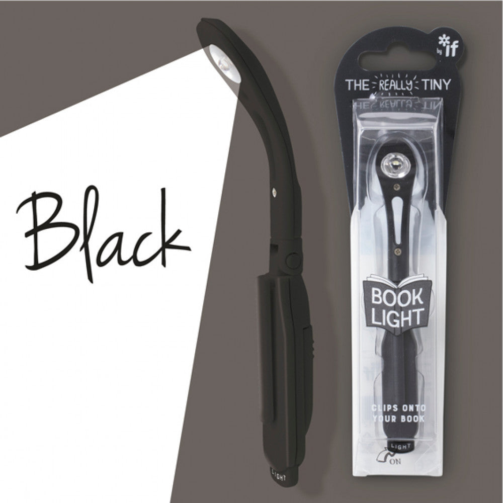 Black book light with packaging on a gray background
