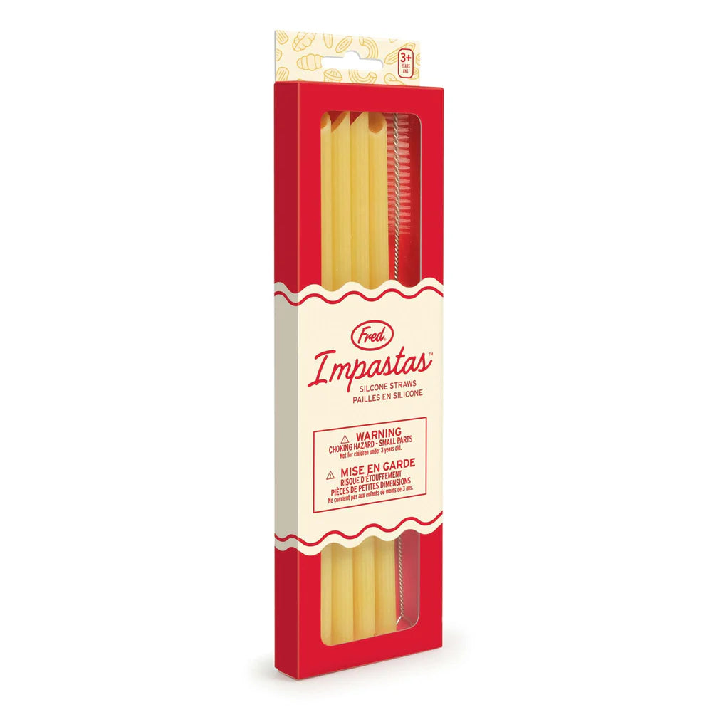 Pasta Straws in their box packaging