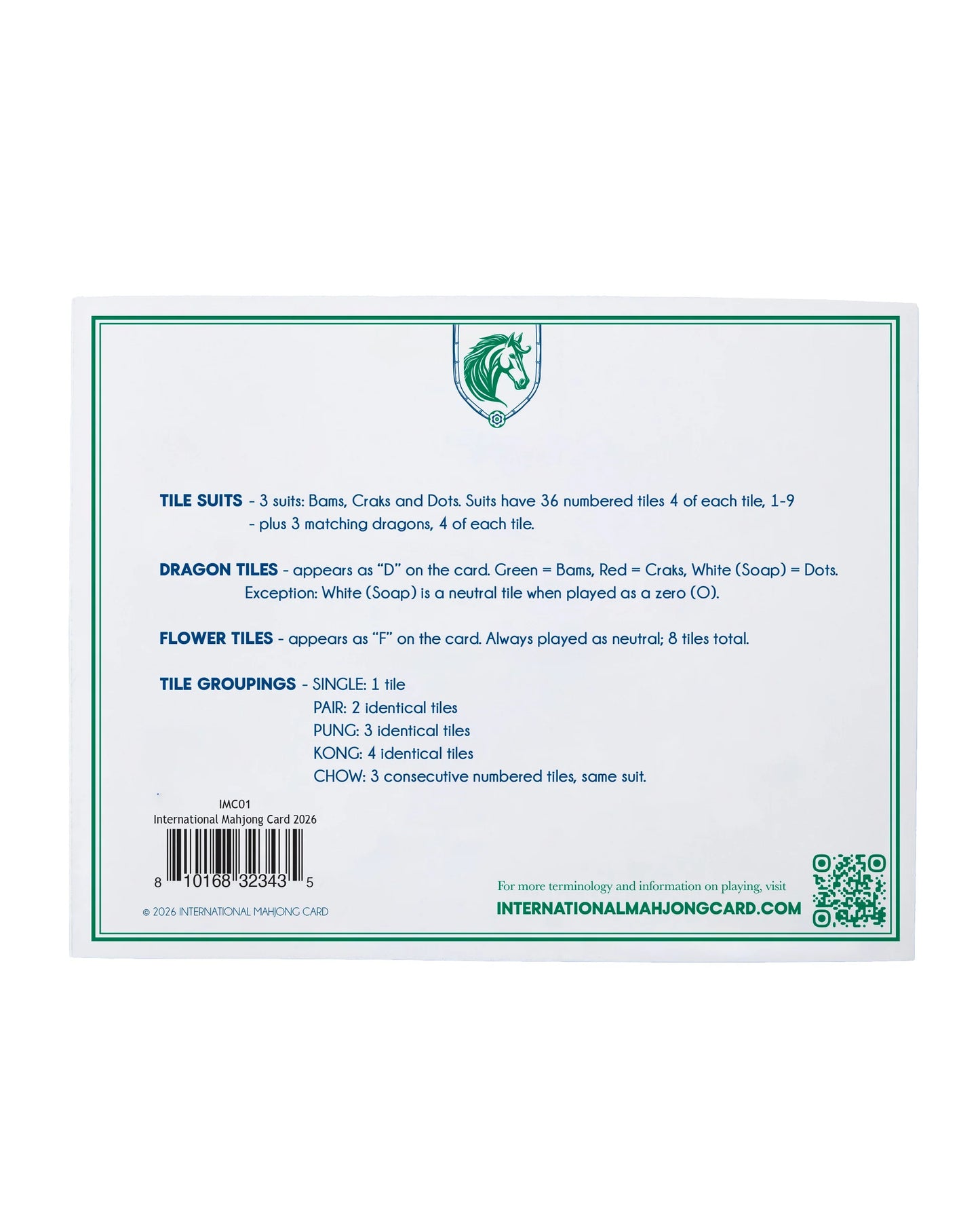 back view of card