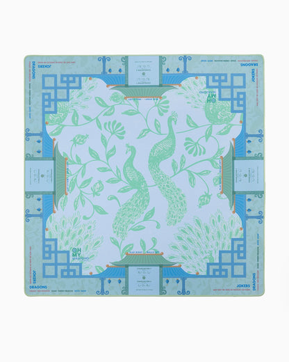 top down view of isla mahjong mat