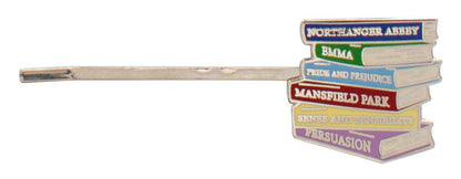 stack of books hair pin