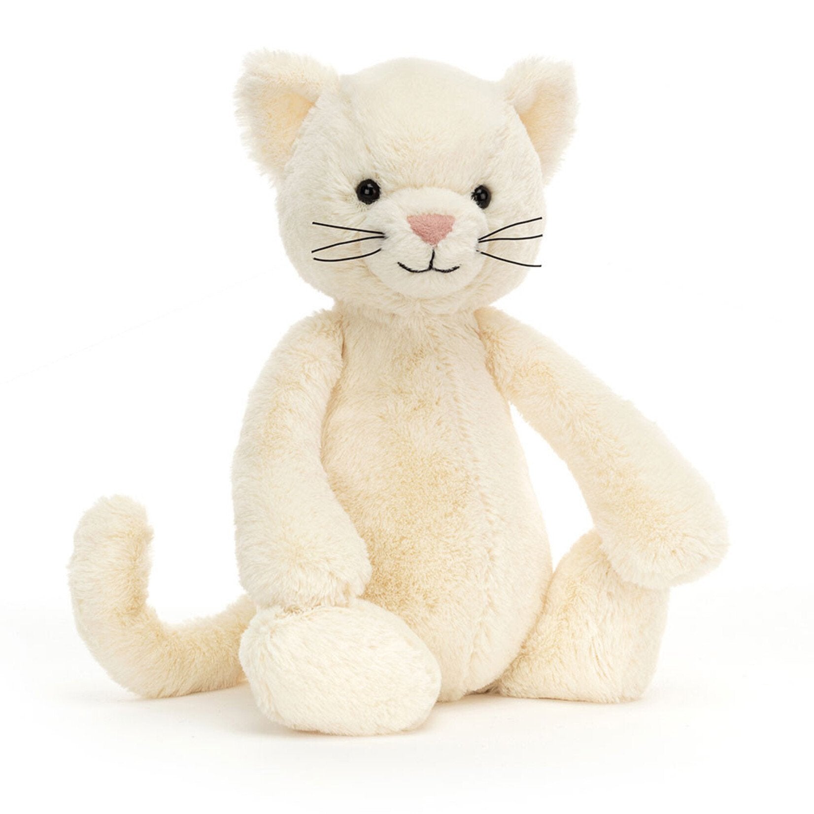 Bashful Cream Kitten Original Plush Toy.