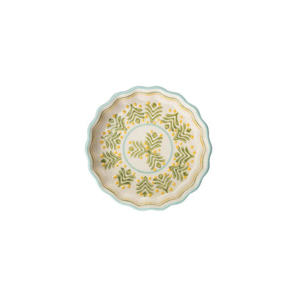 top view of Yellow and Green Retro Tartelette Dish
