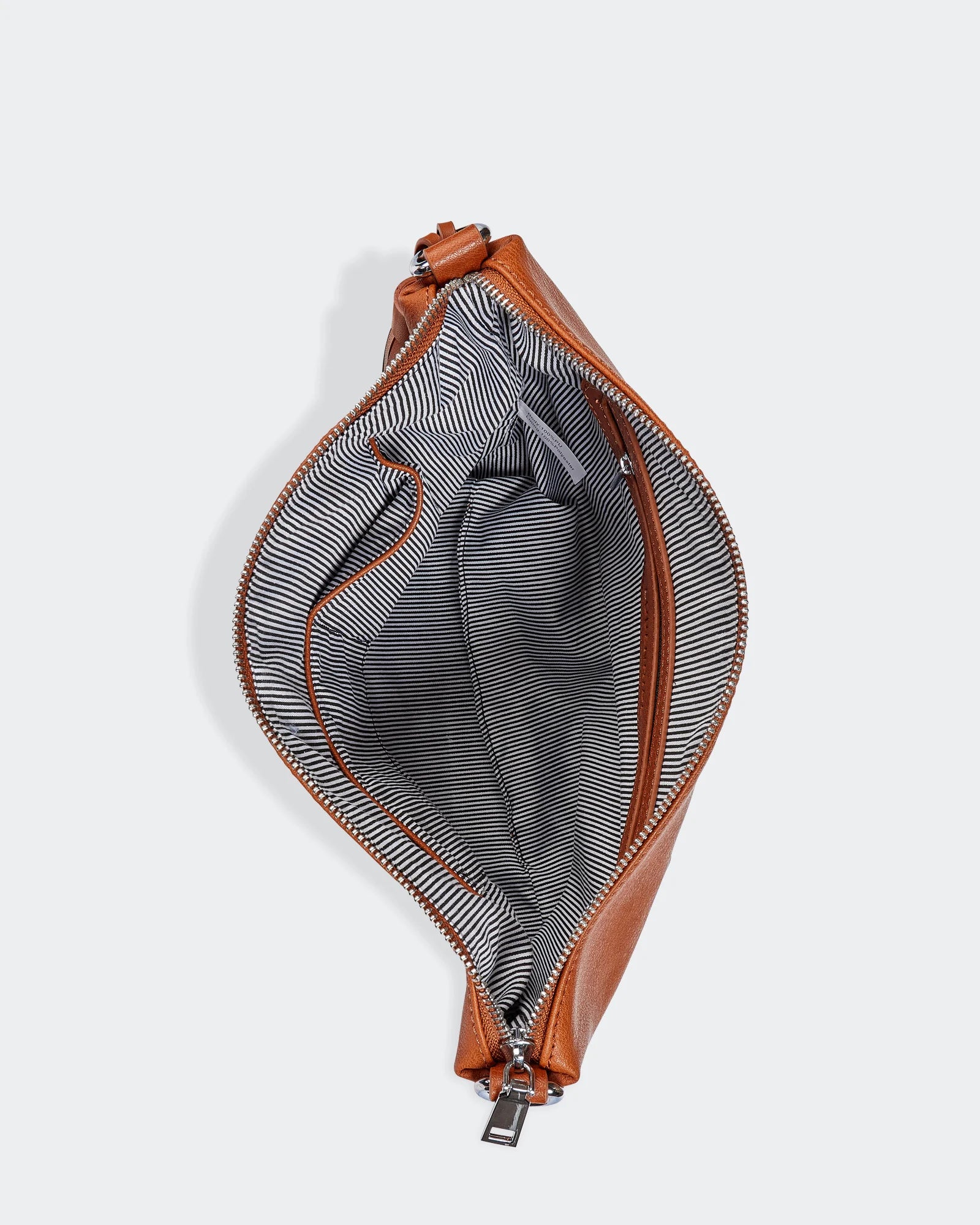 Interior view of Tan Daisy bag.