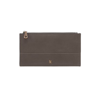 large jill bifold wallet in the color hearthstone