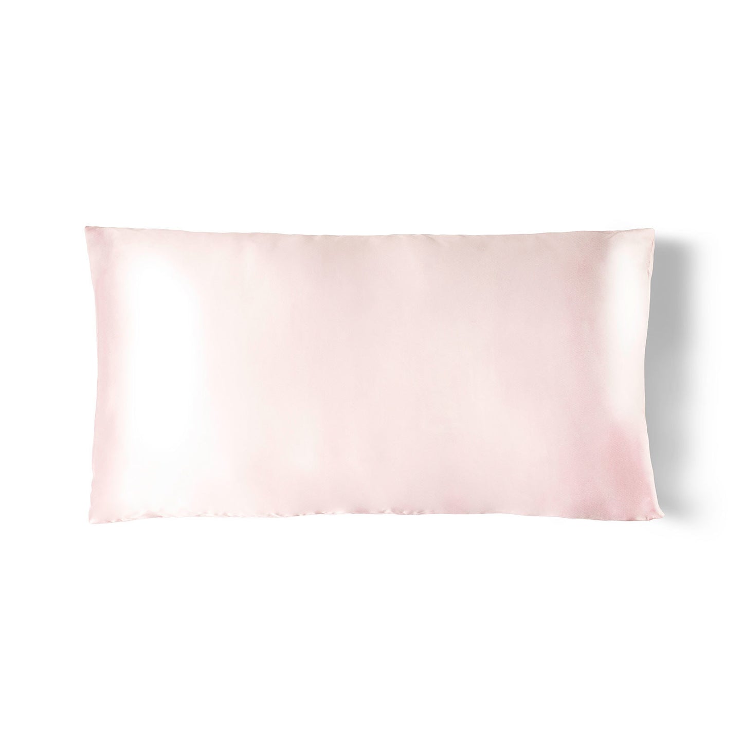 pink Bye Bye Bedhead Silky Satin King Pillowcase on a white background.